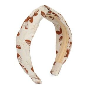 Autumn Adeigbo Brown Floral Twist Headband New